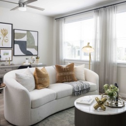 living area with easy access to other rooms