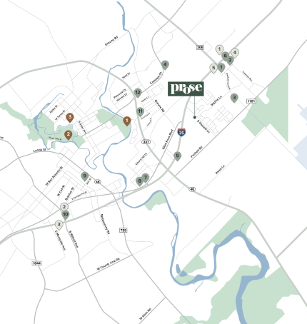 Prose Evergreen Neighborhood map